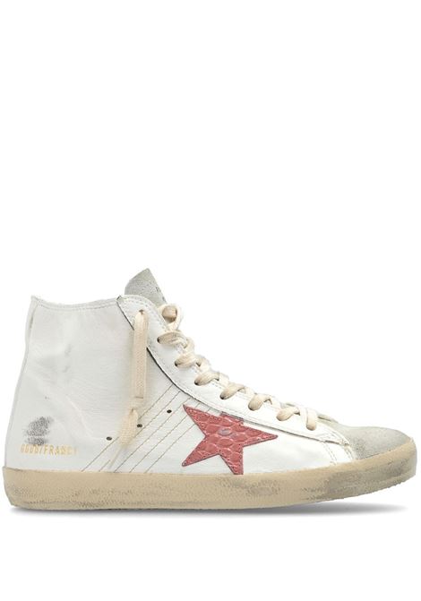 Sneakers classiche alte Francy in bianco di Golden Goose - donna